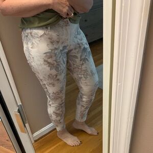 Lascana - excellent condition.  Skinny leg subtle floral lightweight jeans.
